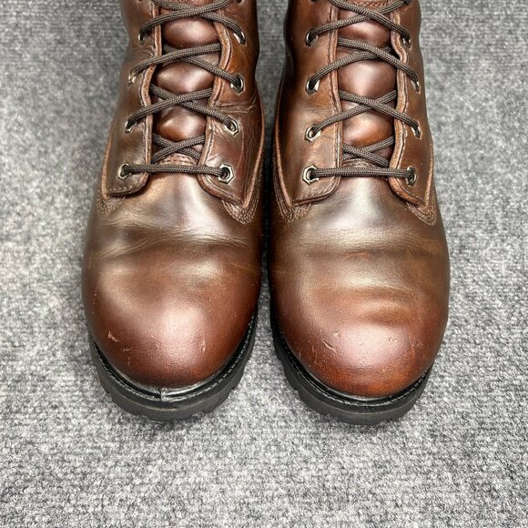 Chippewa Apache Waterproof Insulated Work Boots Men's Size 9W Brown Leather Lace - Picture 4 of 14